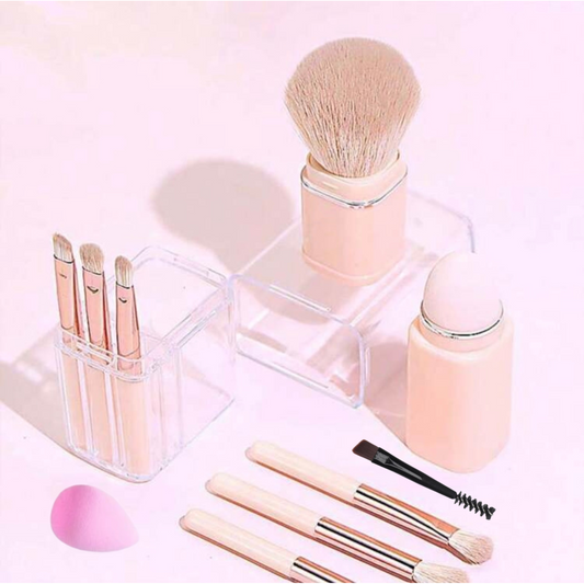 10 Mini Makeup Brushes and Sponges Set